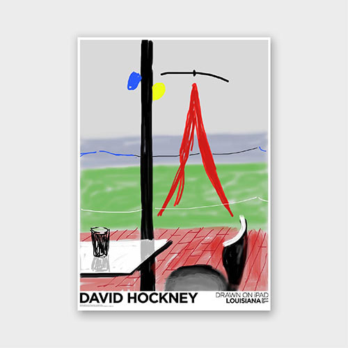 마이온프라이빗  데이비드 호크니 DAVID HOCKNEY - ME DRAW ON IPAD (2011) 59.4 x 84.1