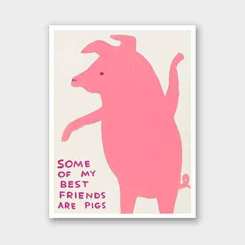 마이온프라이빗 데이비드 슈리글리 DAVID SHRIGLEY - SOME OF MY BEST FRIENDS ARE PIGS VENDOR (액자포함) 60 x 80 cm