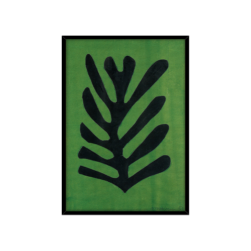 Artish [FRAME] Black Leaf on Green / 앙리 마티스 2-P-RP7439