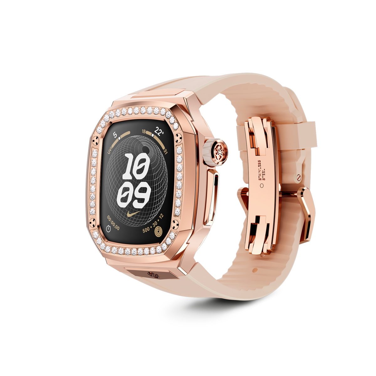 골든컨셉 SPIII 41mm 로즈골드 - MD (모이사나이트 다이아몬드) 애플워치 케이스 Apple Watch Case - SPIII41 - ROSE GOLD MD