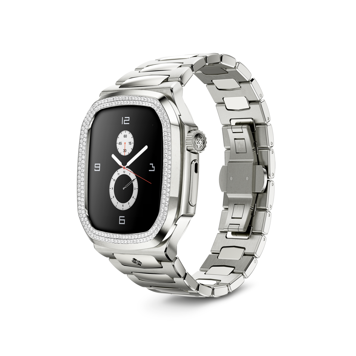 골든컨셉 로얄에디션 45mm - (모이나사이트 다이아몬드) 애플워치 케이스 Apple Watch Case - RO45 - SILVER MD